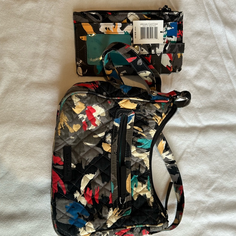 Vera Bradley Multicolor Quilted Women's Bag and Wallet Set